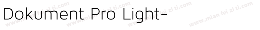 Dokument Pro Light字体转换